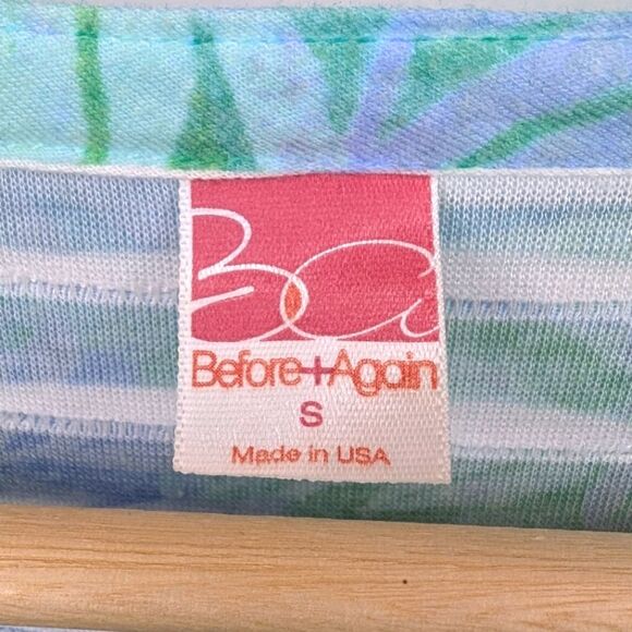 Before & Again Banded Bell Sleeve Top Blue Green Small - Picture 3 of 10